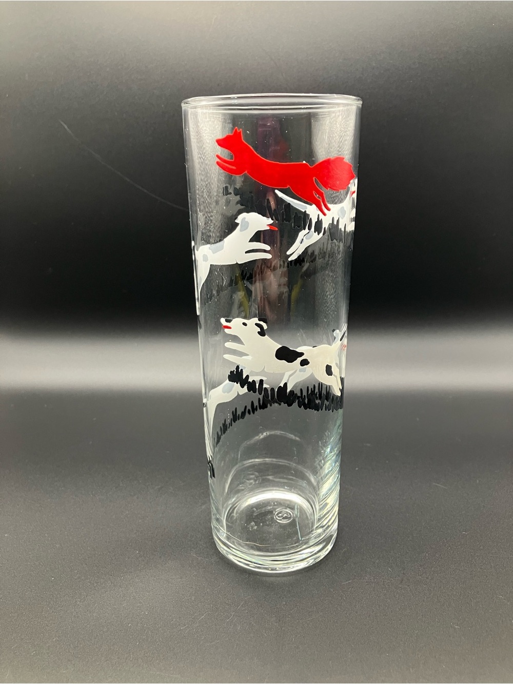 Libbey Tally Ho Fox and Hound Highball or Tom Collins Glass